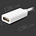Mini Display Port Male to HDMI Female Adapter Cable for MacBook - White Mini Display Port Male to HDMI Female Adapter Cable for MacBook - White