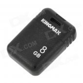 KINGMAX PI-03 Mini Portable USB Flash Drive for Laptop / Tablet / Car Stereo - Black (8GB)