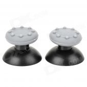 Replacement ThumbStick Joystick Cap for PS3 / PS2 Controller - Grey + Black (2 PCS)