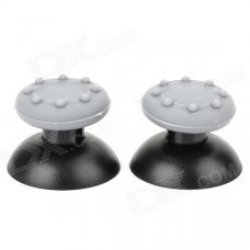 Replacement ThumbStick Joystick Cap for PS3 / PS2 Controller - Grey + Black (2 PCS)