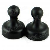 25 x 19mm NdFeB Strong Magnets - Black (2 PCS)