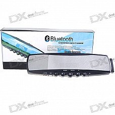 Bluetooth Rearview Mirror Caller ID Handsfree Car Kit with MP3 Player and FM Transmitter