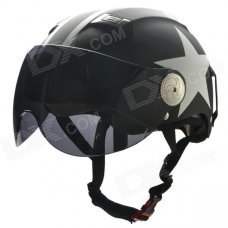 BEON L30 Harley Style Star Pattern Motorcycle Half Helmet - White + Black (Size XL) BEON L30 Harley Style Star Pattern Motorcycle Half Helmet - White + Black (Size XL)