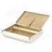 Portable Stainless Steel Tobacco Storage Box - Silver + Golden