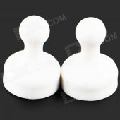 25 x 19mm Magic NdFeB Magnetic Beads - White (2 PCS)