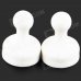25 x 19mm Magic NdFeB Magnetic Beads - White (2 PCS)