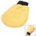 Dual-sided Wool Car Wash Glove - Yellow