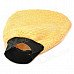 Dual-sided Wool Car Wash Glove - Yellow