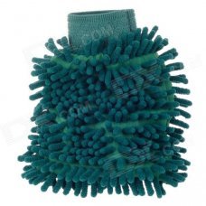 Double-Side Fiber Car Cleaning Glove - Deep Green Double-Side Fiber Car Cleaning Glove - Deep Green