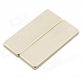 10050074W Rectangular Strong NdFeB Magnets - Silver (2 PCS)