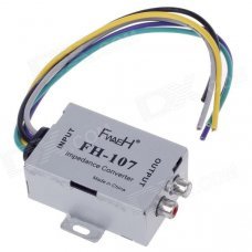 YiYeLang FH-107 Car High to Low Impedance Converter Adapter - Silver YiYeLang FH-107 Car High to Low Impedance Converter Adapter - Silver