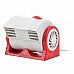 Fashlan Staom D5336A USB 2.0 Mini Mute Desktop Fan - Red + White Fashlan Staom D5336A USB 2.0 Mini Mute Desktop Fan - Red + White