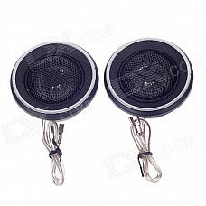 YiYeLang Mobile Car Audio Speaker 20mm Silk Tweeter System - Black + Silver (2 PCS) YiYeLang Mobile Car Audio Speaker 20mm Silk Tweeter System - Black + Silver (2 PCS)