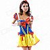 Sexy Princess Dress Uniform - Red + Yellow + Blue (Free Size) Sexy Princess Dress Uniform - Red + Yellow + Blue (Free Size)