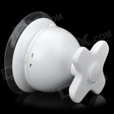 Sayin SY-980 Convenient Waterproof AM / FM Shower Radio w/ Suction Cup for Bathroom - White (2 x AA)