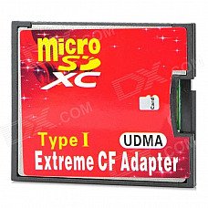 A2 TF to CF / Micro SD to CF Adapting Card - Red + Black (SDXC 64GB) A2 TF to CF / Micro SD to CF Adapting Card - Red + Black (SDXC 64GB)