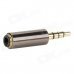 3.5mm Male to 3.5mm Female Audio Adapter - Golden + Black 3.5mm Male to 3.5mm Female Audio Adapter - Golden + Black