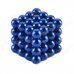 ZB-64 5mm Neodymium Iron DIY Educational Toys Set - Deep Blue (64 PCS)