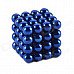 ZB-64 5mm Neodymium Iron DIY Educational Toys Set - Deep Blue (64 PCS)
