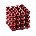ZQ-64 5mm Neodymium Iron DIY Educational Toys Set - Deep Pink (64 PCS)