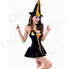 Cosplay Halloween Clothing Demon Miniskirt + Hat - Black Cosplay Halloween Clothing Demon Miniskirt + Hat - Black