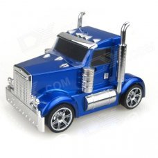 Truck Model Style Mini Portable MP3 Player Speaker w/ TF / USB / FM - Blue + Silver + Black Truck Model Style Mini Portable MP3 Player Speaker w/ TF / USB / FM - Blue + Silver + Black