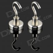 D20mm Magnetic Hook - Silver (2 PCS)