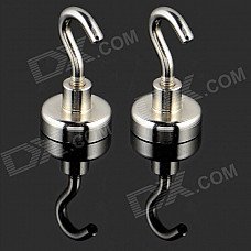 D20mm Magnetic Hook - Silver (2 PCS) D20mm Magnetic Hook - Silver (2 PCS)