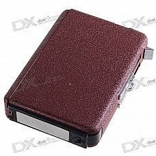 2-in-1 Cigarette Case with Butane Jet Torch Lighter (Holds 10 Cigarettes)