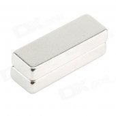 10050076W Rectangular Strong NdFeB Magnets - Silver (2 PCS)