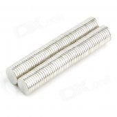 10050077W Round NdFeB Magnets - Silver (100 PCS)