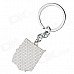 Anime Style Horse Head Pattern Zinc Alloy Keyring / Keychain - Green + White + Silver