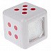 Plastic Dice Style Rotary Top Ashtray - Silver + Red + White Plastic Dice Style Rotary Top Ashtray - Silver + Red + White