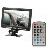 9" TFT LCD Digital Car Desktop Monitor w/ TV / AV / SD - Black