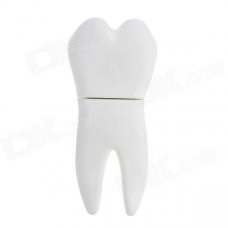 YC-01 Molar Tooth Shape USB 2.0 Flash Drive - White (8GB) YC-01 Molar Tooth Shape USB 2.0 Flash Drive - White (8GB)