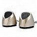 Blue-Ant s28 USB Powered Music Speakers - Champagne + Black (2 PCS / 3.5mm Plug) Blue-Ant s28 USB Powered Music Speakers - Champagne + Black (2 PCS / 3.5mm Plug)