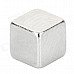 Cube Style NdFeB Magnet Pieces - Silver (4 x 4 x 4mm / 100 PCS)