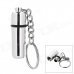 Simple Stainless Steel Cigar Punch w/ Keychain - Silver