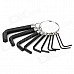 10-in-1 Hex Key Wrenches Set - Silver + Black