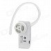 01 Universal Mini Bluetooth V2.1 + EDR Earbud Headset w/ Microphone for Cellphone - White 01 Universal Mini Bluetooth V2.1 + EDR Earbud Headset w/ Microphone for Cellphone - White
