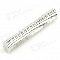 10050083W Round NdFeB Magnets - Silver (50 PCS)