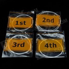 Strings & Plectrum Set for Ukulele - White + Blue + Yellow + Black Strings & Plectrum Set for Ukulele - White + Blue + Yellow + Black