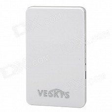 VESKYS V08 Ultra-thin Portable GPS / GPRS / GSM 4-CH Locating Tracker - White + Silver VESKYS V08 Ultra-thin Portable GPS / GPRS / GSM 4-CH Locating Tracker - White + Silver