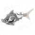 F2 Shark Style Electronic Fish Toy - Grey + White (2 x LR44)