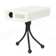 LZ-H100 Android 4.1 DLP Mini Projector w/ 4GB + Bluetooth + AV IN + HDMI + TF Card Slot - White