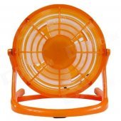 USB 2.0 Powered Ultra-Silence 4-Blade Cooling Fan - Orange