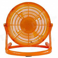 USB 2.0 Powered Ultra-Silence 4-Blade Cooling Fan - Orange