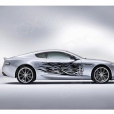 Aomei 0042A DIY Long Hair Skull PVC Car Decor Removable Car Wall Sticker - (Black / Size L) Aomei 0042A DIY Long Hair Skull PVC Car Decor Removable Car Wall Sticker - (Black / Size L)