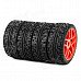 85R-803 Replacement Plastic + Rubber Wheel Tyer for 1/8 Off-road Vehicle - Black + Red (4 PCS) 85R-803 Replacement Plastic + Rubber Wheel Tyer for 1/8 Off-road Vehicle - Black + Red (4 PCS)