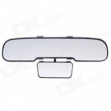 YCL YCL-864 11.5" + 4" Interior Rearview Mirror / Auxiliary Mirror - Black YCL YCL-864 11.5" + 4" Interior Rearview Mirror / Auxiliary Mirror - Black